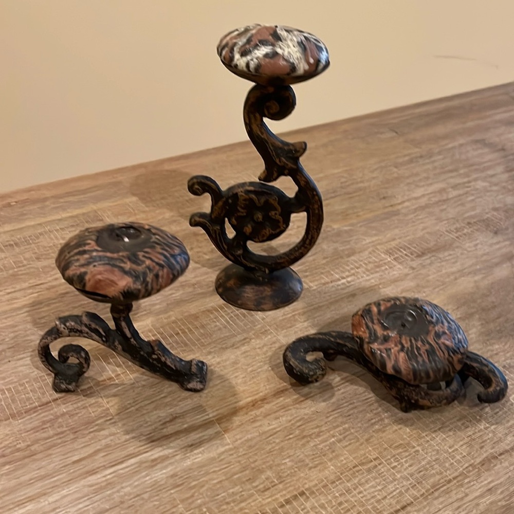 Iron Candleholders
